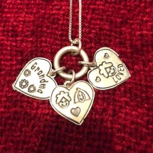 Sterling Charm Boy + Girl Necklace Set